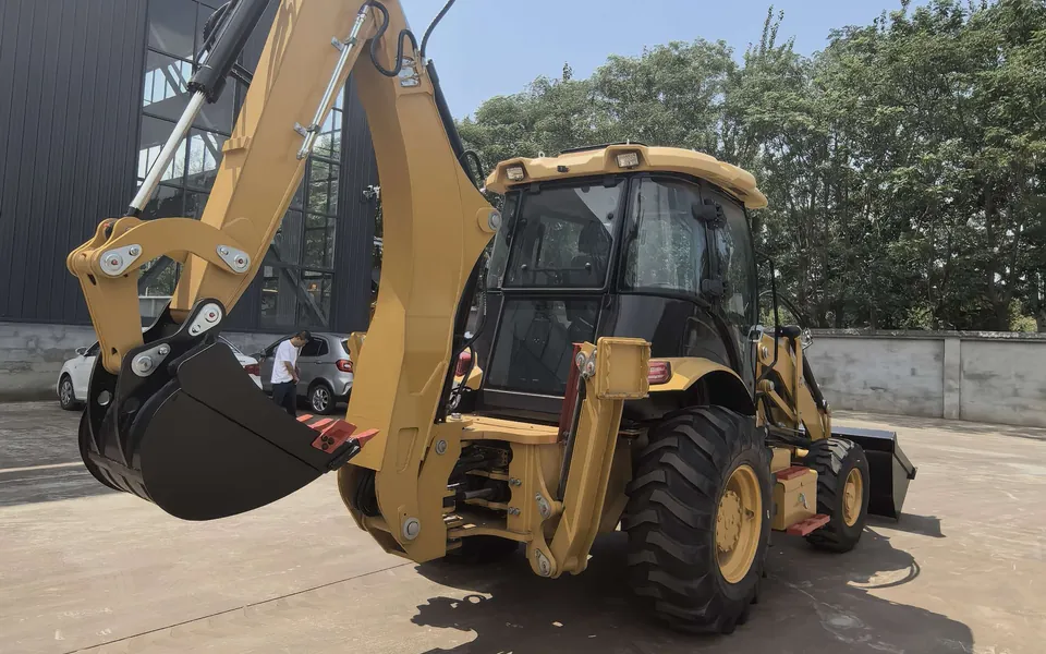 Detail of a Ray Bridge backhoe loader