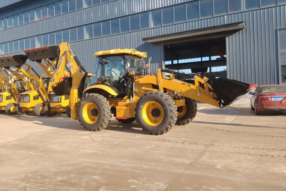 RB388 Luxury backhoe loader viewed for model comparison